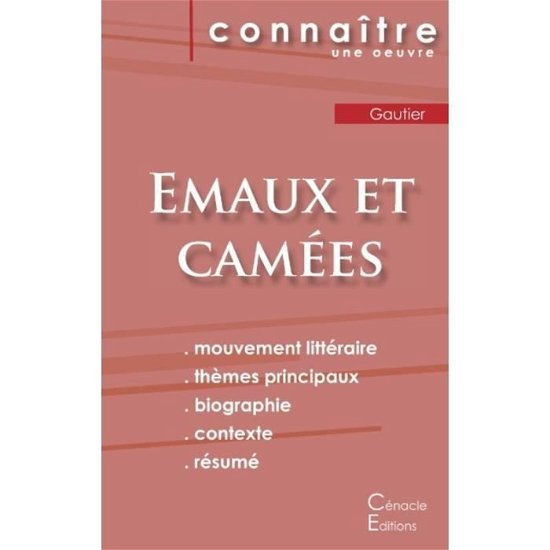 Cover for Théophile Gautier · Fiche de lecture Emaux et Camees de Theophile Gautier (Analyse litteraire de reference et resume complet) (Pocketbok) (2022)