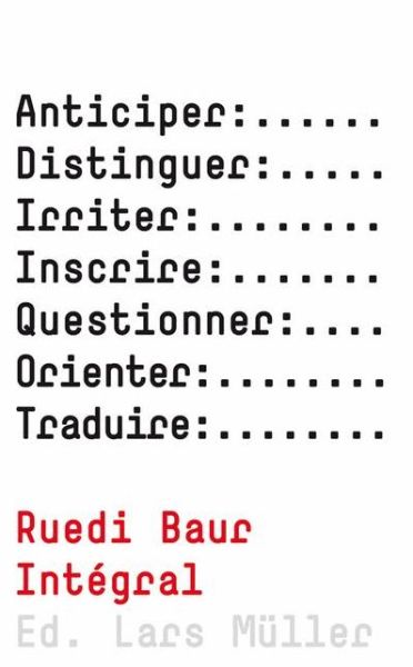 Cover for Ruedi Baur · Ruedi Baur Integral (Hardcover Book) (2010)