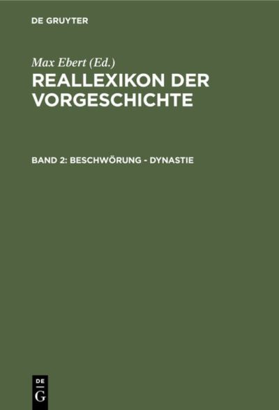 Cover for Max Ebert · Beschwrung - Dynastie (N/A) (1925)