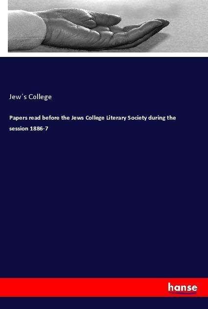 Cover for College · Papers read before the Jews Col (Bok)