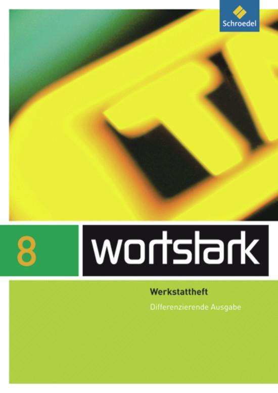 Cover for August Busse, Ingrid Hintz, Peter KÃ¼hn · Wortstark,Diff. 8.Kl.Werkstattheft (Book)