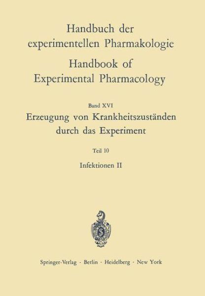 Cover for U Berger · Erzeugung Von Krankheitszustanden Durch Das Experiment - Handbook of Experimental Pharmacology / Erzeugung Von Krankheitszustanden Durch Das Experiment / Experimental Production of Diseases (Pocketbok) [Softcover Reprint of the Original 1st Ed. 1966 edition] (2012)