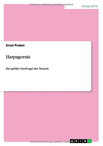 Cover for Probst · Harpagornis (Book) [German edition] (2014)