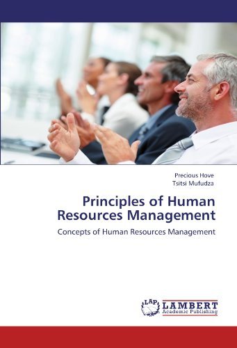 Principles of Human Resources Management: Concepts of Human Resources Management - Tsitsi Mufudza - Books - LAP LAMBERT Academic Publishing - 9783659118340 - May 4, 2012