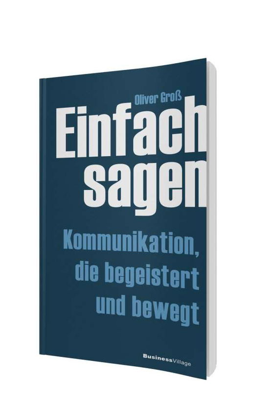 Cover for Groß · Einfach sagen (Bok)