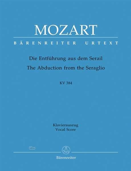 Cover for Wolfgang Amadeus Mozart · Mozart:entführung.serail.,kla.ba4591-90 (Buch)