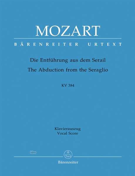 Cover for Wolfgang Amadeus Mozart · Mozart:entführung.serail.,kla.ba4591-90 (Bog)