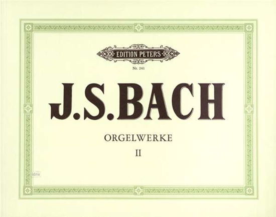 Cover for Bach · Complete Organ Works Vol.2 (Sheet music) (2001)