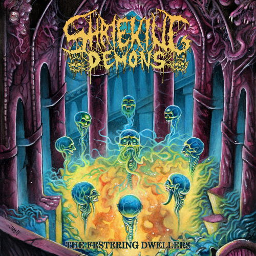 Cover for Shrieking Demons · The Festering Dwellers (CD) [Digipak] (2025)