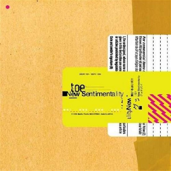 Cover for Toe · New Sentimentality (LP) (2013)