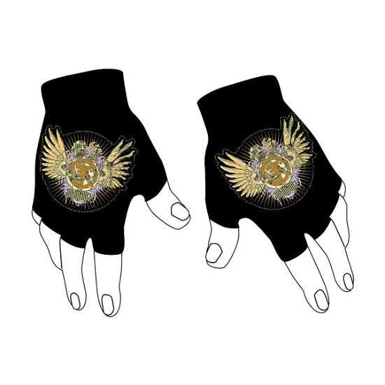 Tokio Hotel-rock Art III Patch Fingerless Gloves Blk - Tokio Hotel - Fanituote - BRAVADO - 4049348015341 - maanantai 27. huhtikuuta 2009