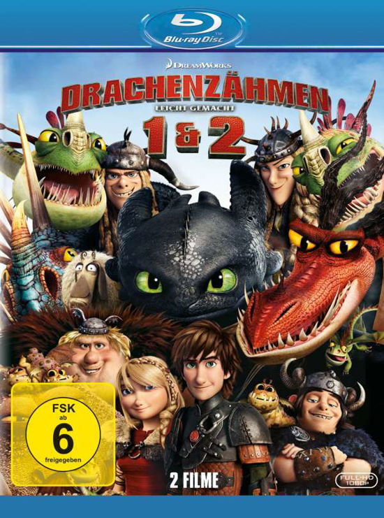 Cover for Keine Informationen · Drachenzähmen Leicht Gemacht 1 &amp; 2 (Blu-ray) (2018)