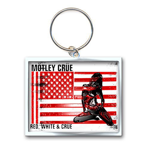 Motley Crue Keychain: Red, White & Crue (Photo-print) - Mötley Crüe - Marchandise - Unlicensed - 5055295302341 - 21 octobre 2014