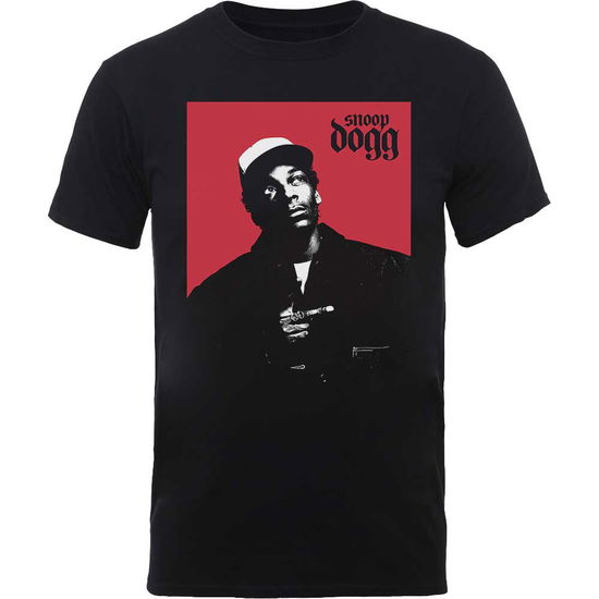 Snoop Dogg Unisex T-Shirt: Red Square - Snoop Dogg - Gadżety - MERCHANDISE - 5056170657341 - 19 grudnia 2019