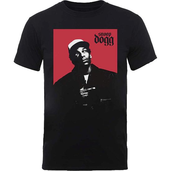 Snoop Dogg Unisex T-Shirt: Red Square - Snoop Dogg - Fanituote - MERCHANDISE - 5056170657341 - torstai 19. joulukuuta 2019