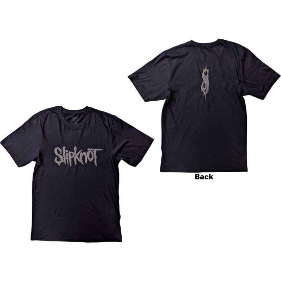 Slipknot Unisex T-Shirt: Logo (Back Print & Hi-Build) - Slipknot - Merchandise -  - 5056561075341 - March 10, 2023