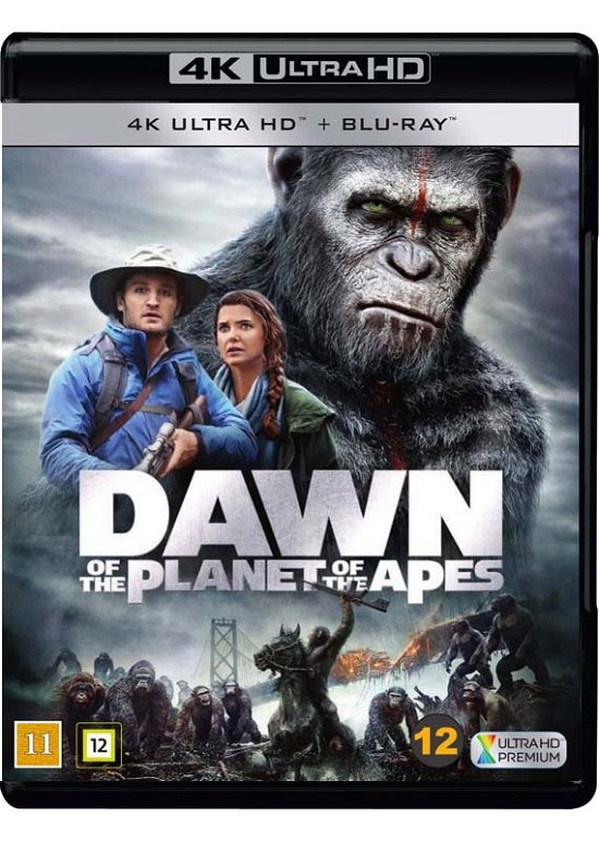 Cover for Planet Of The Apes · Dawn of the Planet of the Apes (4K UHD + Blu-ray) (2017)