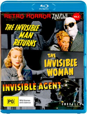 Invisible Man Returns, the + Invisible Woman, the + Invisible Agent, the (Retro Horror #3) (Blu-ray) - Blu - Music - MYSTERY - 9344256025341 - June 17, 2022