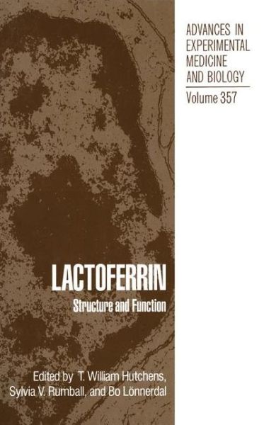 Cover for Lactoferrin:Structure and Function (Advances in Experimental Medicine and Biology) (Gebundenes Buch) (1995)