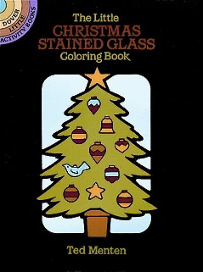 Cover for Ted Menten · The Little Christmas Stained Glass Coloring Book - Little Activity Books (MERCH) (2000)