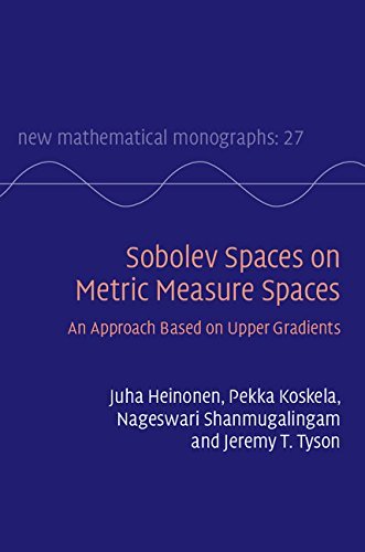 Cover for Juha Heinonen · Sobolev Spaces on Metric Measure Spaces: An Approach Based on Upper Gradients - New Mathematical Monographs (Hardcover bog) (2015)