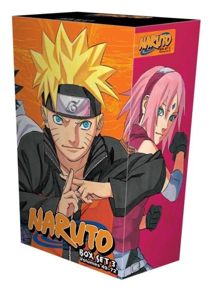 Cover for Masashi Kishimoto · Naruto Box Set 3: Volumes 49-72 with Premium - Naruto Box Sets (Paperback Book) (2016)