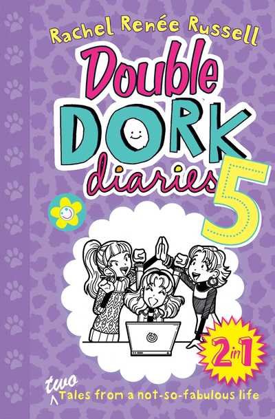Cover for Rachel Renee Russell · Double Dork Diaries #5: Drama Queen and Puppy Love - Dork Diaries (Paperback Bog) (2019)