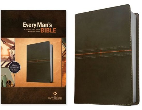 Cover for Tyndale House Publishers · Every Man's Bible NLT (Leatherlike, East-West Grey) (Læderbog) (2022)