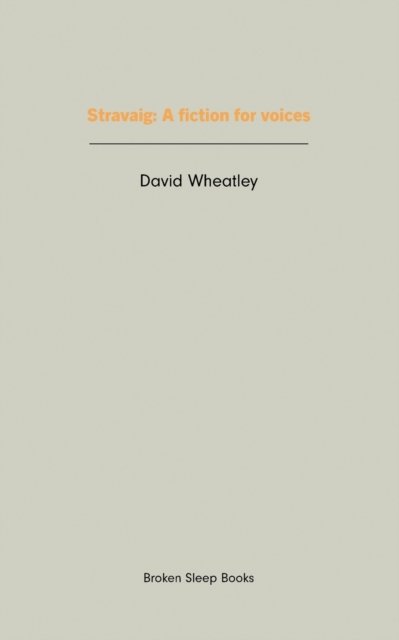 Cover for David Wheatley · Stravaig (Taschenbuch) (2021)