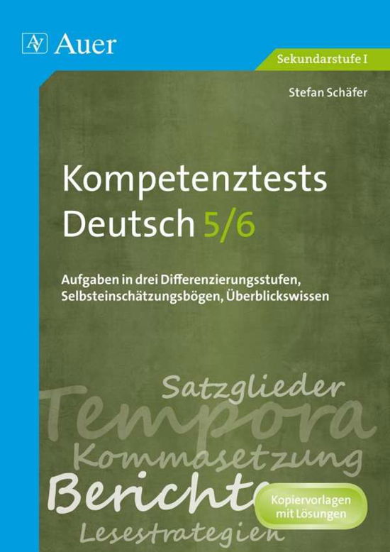 Cover for Schäfer · Kompetenztests Deutsch 5/6 (Bok)