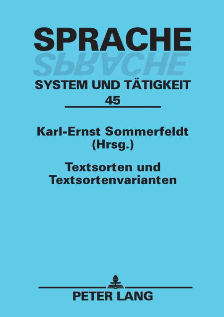 Cover for Textsorten und Textsortenvarianten (Paperback Book) (2003)