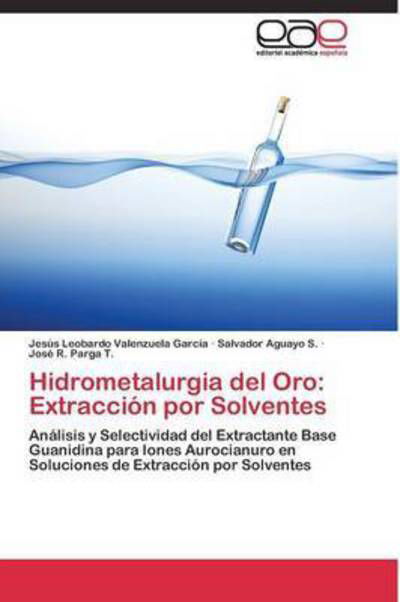 Cover for Parga T Jose R · Hidrometalurgia Del Oro: Extraccion Por Solventes (Paperback Bog) (2011)