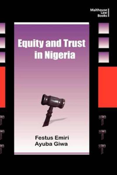 Cover for Festus Emiri · Equity and Trust in Nigeria (Pocketbok) (2012)