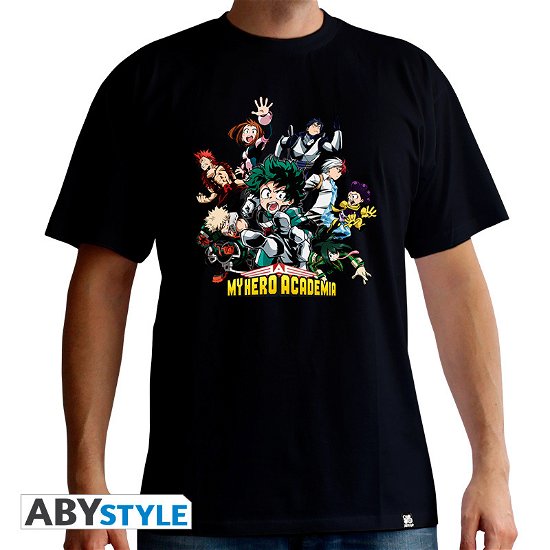 MY HERO ACADEMIA - Tshirt Heroes man SS black - - T-Shirt Männer - Merchandise - ABYstyle - 3700789272342 - February 7, 2019
