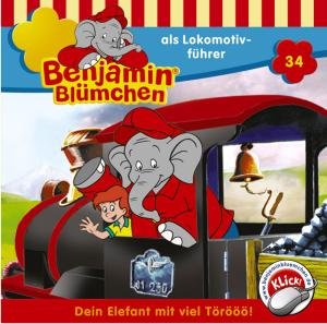 Cover for Benjamin Blümchen · Folge 034:...als Lokomotivführer (CD) (2009)
