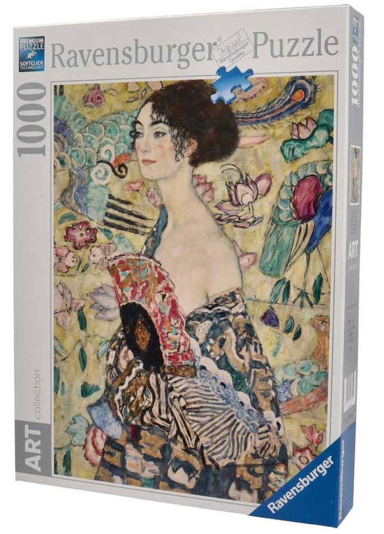 Cover for Ravensburger: Puzzle 1000 Pz · Klimt - Dama Col Ventaglio (MERCH)