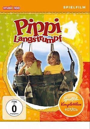 Pippi Langstrumpf-spielfilm Komplettbox [4 Dvds, - Nilsson Inger - Elokuva -  - 4260586880342 - perjantai 10. kesäkuuta 2022