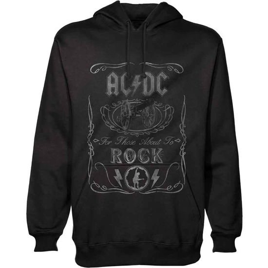 AC/DC Unisex Pullover Hoodie: Cannon Swig - AC/DC - Merchandise - Perryscope - 5055979988342 - 30. december 2019