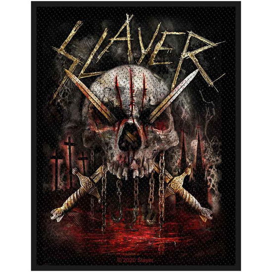 Slayer Standard Woven Patch: Skull & Swords - Slayer - Produtos -  - 5056365706342 - 