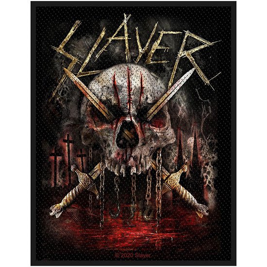 Slayer Standard Woven Patch: Skull & Swords - Slayer - Merchandise -  - 5056365706342 - 