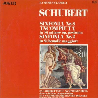 Cover for Franz Schubert  · Sinfonia N.8 D 759 Incompiuta (1822) In Si (VINYL)