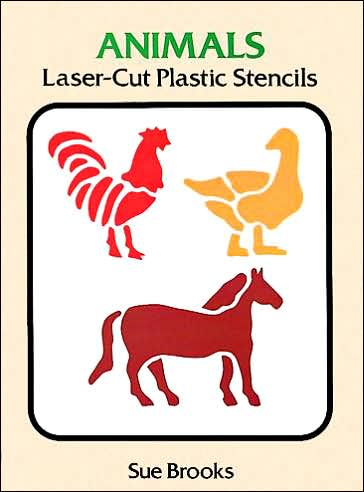 Cover for Sue Brooks · Animals Laser-Cut Plastic Stencils - Dover Stencils (Paperback Book) (1996)