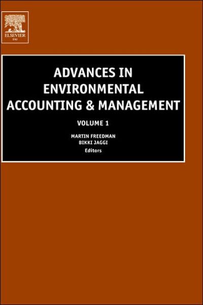Cover for Freedman · Advances in Environmental Accounting and Management - Advances in Environmental Accounting &amp; Management (Hardcover Book) (2000)