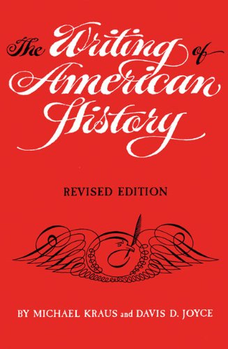 Cover for Davis D. Joyce · The Writing of American History (Paperback Book) [Rep Rev edition] (1985)