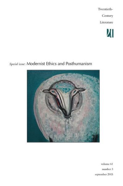 Cover for Derek Ryan · Modernist Ethics and Posthumanism (Pocketbok) (2015)