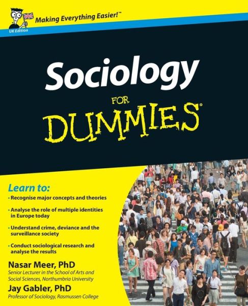 Cover for Meer, Nasar (Northumbria University) · Sociology For Dummies (Paperback Book) [UK edition] (2011)