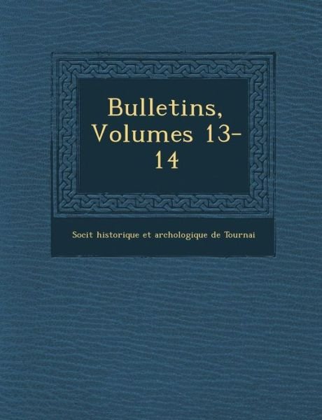 Cover for Soci T · Bulletins, Volumes 13-14 (Paperback Book) (2012)