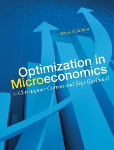 Cover for Christopher Curran · Optimization in Microeconomics (Hardcover Book) (2015)