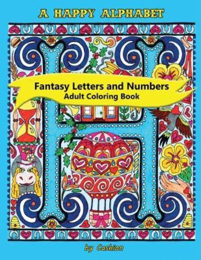 Cover for C Cashion Wells · A Happy Alphabet Adult Coloring Book (Pocketbok) (2016)