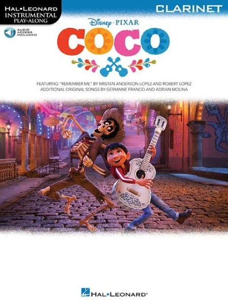 Cover for Hal Leonard Publishing Corporation · Disney Pixar's Coco: Instrumental Play-Along For Clarinet (Book / Audio) (Taschenbuch) (2018)